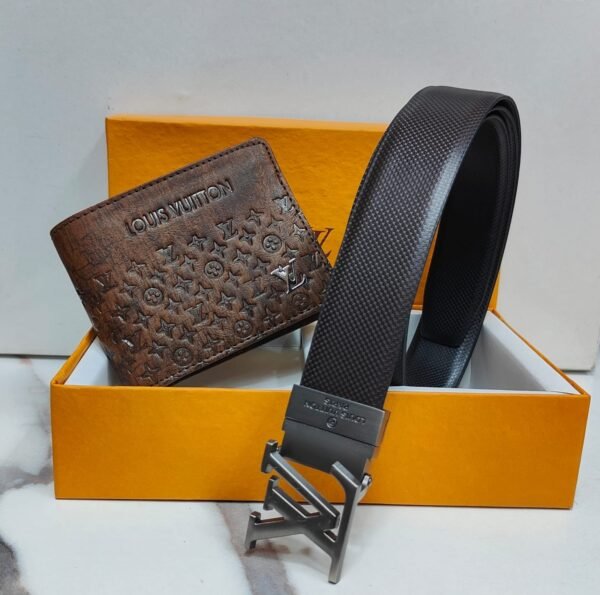 LOUIS VUITTON WALLET+BELT (COMBO) FOR MEN