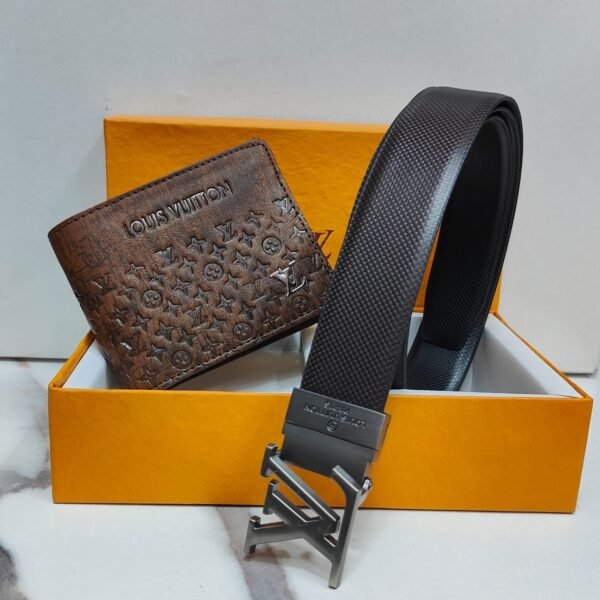 LOUIS VUITTON WALLET+BELT (COMBO) FOR MEN