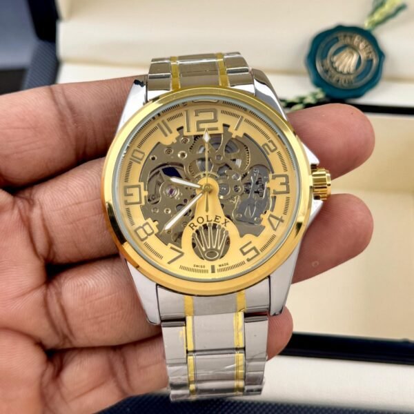 Rolex Oyster Perpetual Date (Silver and Gold)