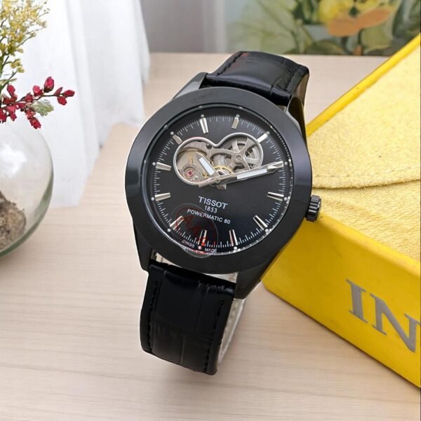 TISSOT BLACK DIAL BLACK STRAP