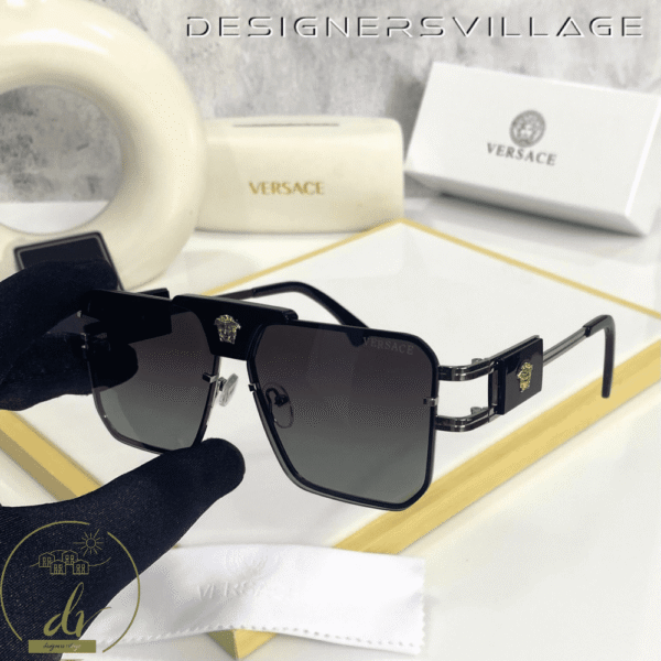 VERSACE BLACK SQUARE FRAME