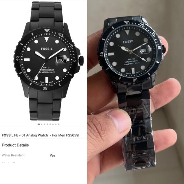 FOSSIL BLACK TONED MEN'S Watch - Image 4