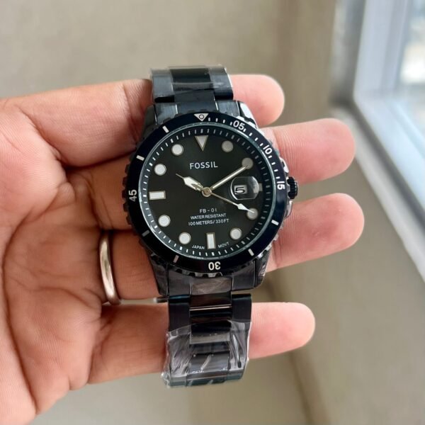 FOSSIL BLACK TONED MEN'S Watch - Image 3