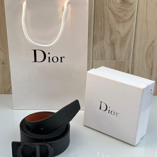 DIOR BLACK BELT BLACK BUCKLE