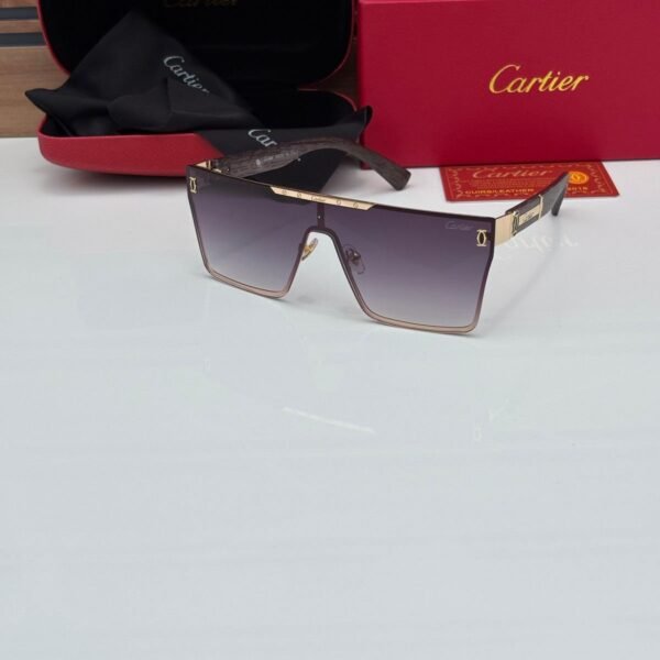 CARTIER GOLDEN BLACK SHADES MO:-58470