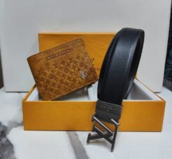 LOUIS VUITTON WALLET+BELT (COMBO) FOR MEN