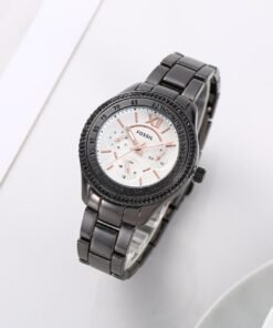 FOSSIL LADIES WATCH WHITE AND BLACK