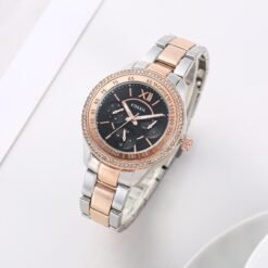 FOSSIL LADIES WATCH BLACK DIAL (DUAL TONE)