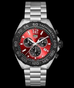 Tag Heuer Formula 1- Silver Strap with Red and Black Dial