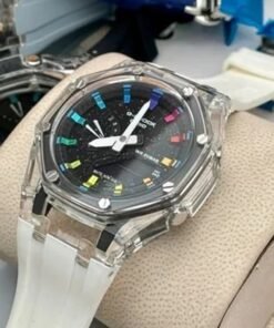 G-shock White Rainbow Silicon Premium Watch