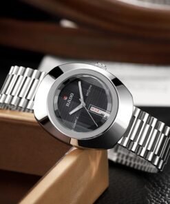 RADO DISTAR SILVER BLACK Metal WATCH