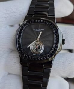 Patek Phillipe Black Diamond Studded Watch