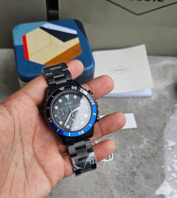 Fossil Fb 03 Black Metal Watch - Image 2