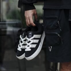 Branded Adimatic Core Black White Sneakers